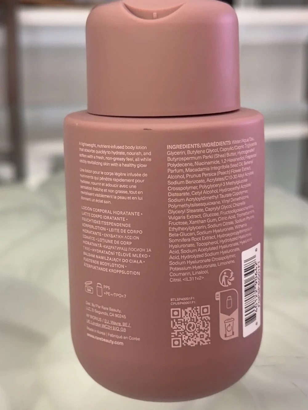 Rare Beauty Hydrating Body Lotion - Muted Rose Pink